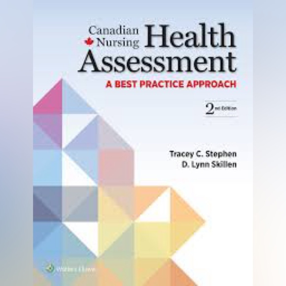 Canadian Nursing Health Assessment Book
